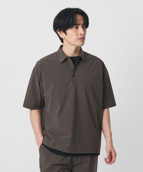 BEAUTY&YOUTH UNITED ARROWS（ビューティーアンドユースユナイテッドアローズ）の「360°MASTER ICE アジャスト ポロシャツ セットアップ対応 接触冷感 ストレッチ 撥水 UVカット（ポロシャツ・メンズ・ダークグレー/ブラック・L/XL/S/M）」の2枚目の写真