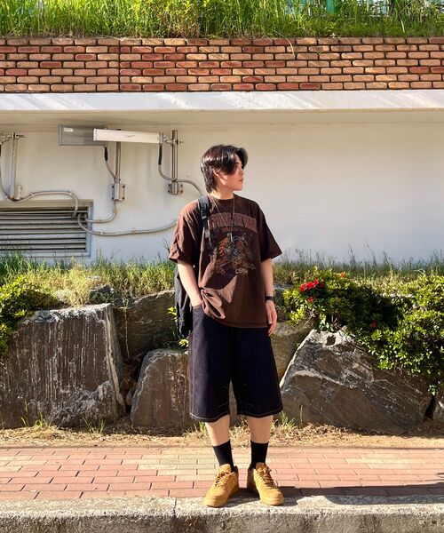 ANOLORCODE(アノローコード)の「デューカーブドハーフデニムパンツ(生地)(その他パンツ・レディース・その他・LARGE/MEDIUM/SMALL)」の4枚目の写真