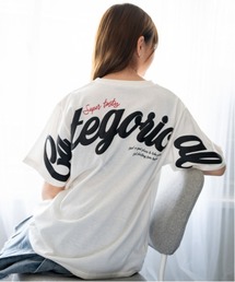 《発泡バックロゴ×刺繍ロゴ》Tシャツ/ストリート/春夏/全3色