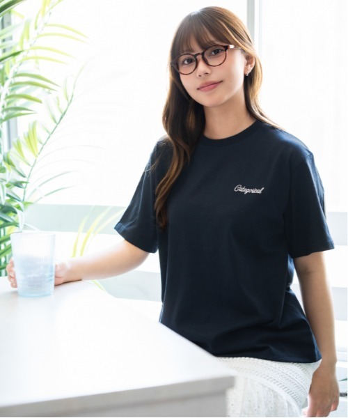 GORGE（ゴージ）の「《発泡バックロゴ×刺繍ロゴ》Ｔシャツ／ストリート／春夏／全3色（Tシャツ/カットソー・レディース・ホワイト/ネイビー/ブラック・F）」の7枚目の写真