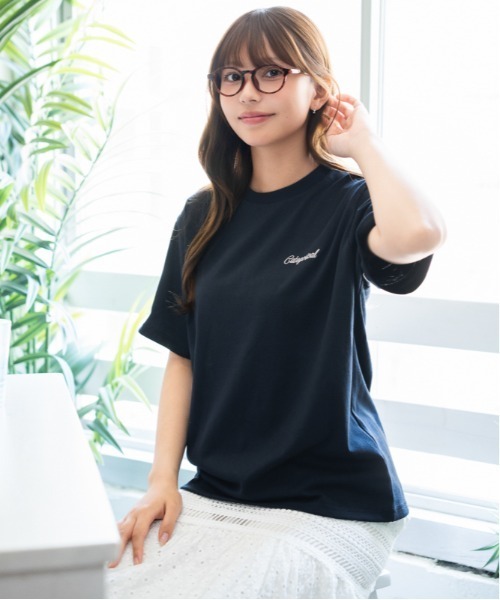 GORGE（ゴージ）の「《発泡バックロゴ×刺繍ロゴ》Ｔシャツ／ストリート／春夏／全3色（Tシャツ/カットソー・レディース・ホワイト/ネイビー/ブラック・F）」の8枚目の写真
