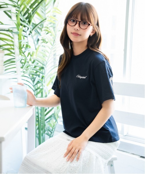 GORGE（ゴージ）の「《発泡バックロゴ×刺繍ロゴ》Ｔシャツ／ストリート／春夏／全3色（Tシャツ/カットソー・レディース・ホワイト/ネイビー/ブラック・F）」の9枚目の写真