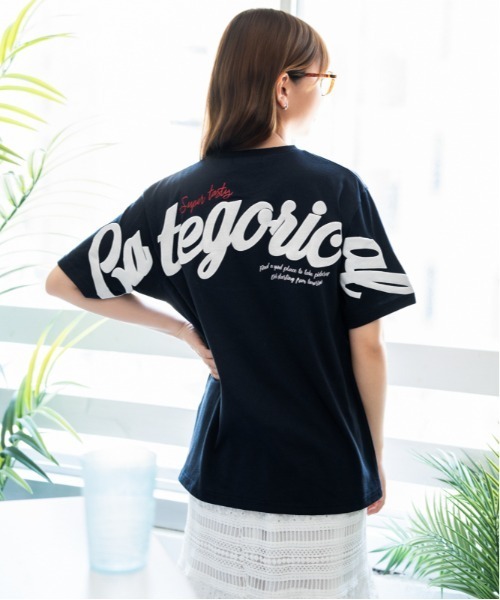 GORGE（ゴージ）の「《発泡バックロゴ×刺繍ロゴ》Ｔシャツ／ストリート／春夏／全3色（Tシャツ/カットソー・レディース・ホワイト/ネイビー/ブラック・F）」の10枚目の写真