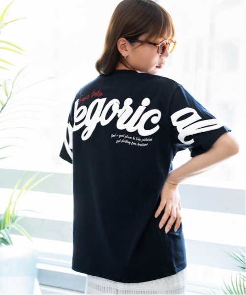 GORGE（ゴージ）の「《発泡バックロゴ×刺繍ロゴ》Ｔシャツ／ストリート／春夏／全3色（Tシャツ/カットソー・レディース・ホワイト/ネイビー/ブラック・F）」の11枚目の写真