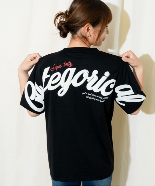 GORGE（ゴージ）の「《発泡バックロゴ×刺繍ロゴ》Ｔシャツ／ストリート／春夏／全3色（Tシャツ/カットソー・レディース・ホワイト/ネイビー/ブラック・F）」の15枚目の写真
