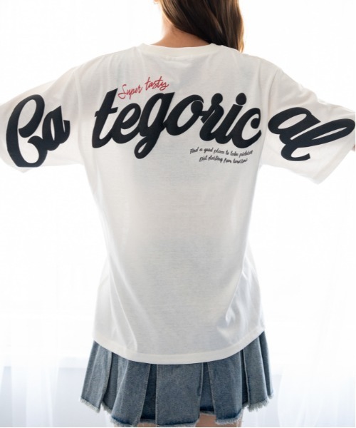 GORGE（ゴージ）の「《発泡バックロゴ×刺繍ロゴ》Ｔシャツ／ストリート／春夏／全3色（Tシャツ/カットソー・レディース・ホワイト/ネイビー/ブラック・F）」の19枚目の写真