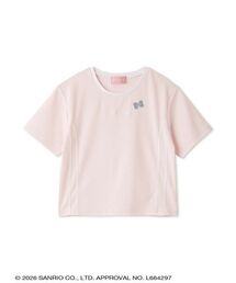 ビジューモチーフラインミニTシャツ