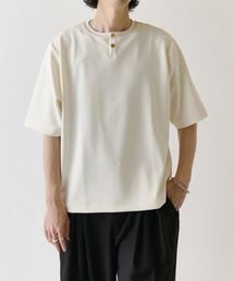Lui's | ジョーゼットヘンリーネックTシャツ(Tシャツ/カットソー)