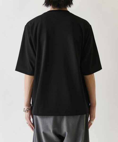 Lui's(ルイス)の「ジョーゼットヘンリーネックTシャツ(Tシャツ/カットソー・メンズ・ホワイト/ブラック/ライトベージュ・M/S)」の8枚目の写真