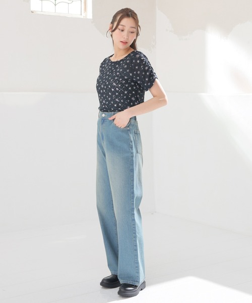 Honeys(ハニーズ)の「総レーストップス(Tシャツ/カットソー・レディース・ホワイト系その他2/ブラウン系その他2/ネイビー系1・L/M/S)」の9枚目の写真
