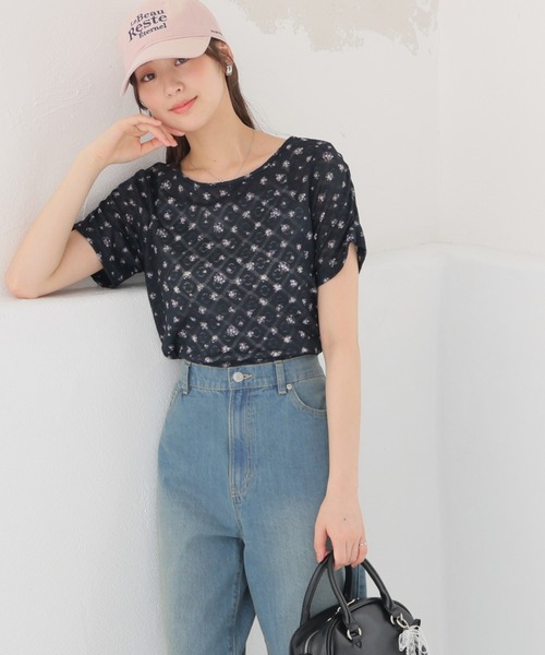 Honeys(ハニーズ)の「総レーストップス(Tシャツ/カットソー・レディース・ホワイト系その他2/ブラウン系その他2/ネイビー系1・L/M/S)」の10枚目の写真