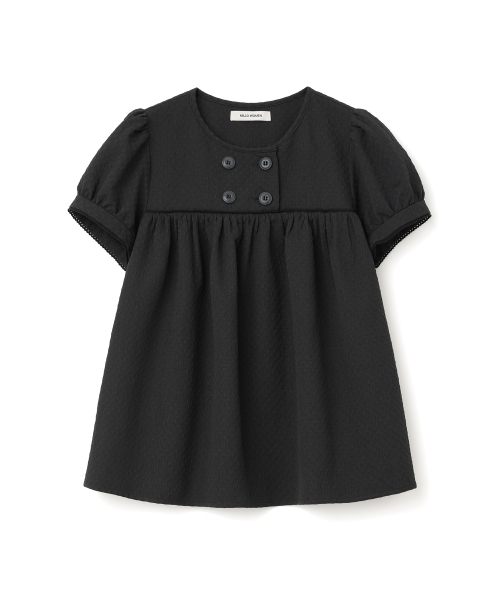 MILLO WOMEN（ミロウーマン）の「テクスチャーパフブラウス[ブラック]（シャツ/ブラウス・レディース・その他・SMALL/MEDIUM）」の3枚目の写真