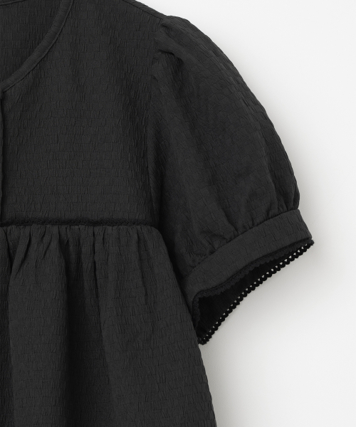 MILLO WOMEN（ミロウーマン）の「テクスチャーパフブラウス[ブラック]（シャツ/ブラウス・レディース・その他・SMALL/MEDIUM）」の6枚目の写真