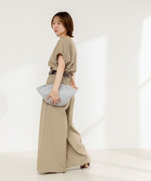 NOLLEY’S(ノーリーズ)の「《セットアップ対応》ウォッシャブルエクセルテックタンブラーギャザーフレンチスリーブブラウス(シャツ/ブラウス・レディース・ベージュ/ホワイト/ブラック・FREE)」の19枚目の写真