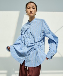 OMMO(オーエムエムオー)】2WAY TUCK LAYERED SHIRT/2WAYタック