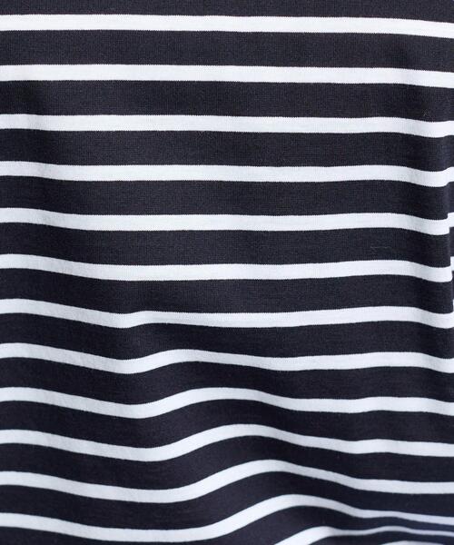 INDIVI(インディヴィ)の「【ゆったり/着映え】ボーダーリラクシーTシャツ(Tシャツ/カットソー・レディース・ブルー系その他7/ブラック系2・34/15 /13/05/38)」の11枚目の写真