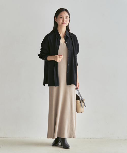 Noble（ノーブル）の「《追加・セットアップ対応》ルナサテンドレープシャツ（シャツ/ブラウス・レディース・ブラウン/ブラック・FREE）」の11枚目の写真
