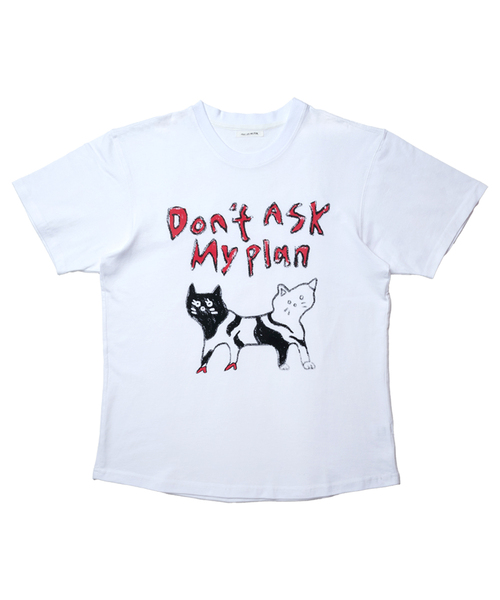 DAMP(ドントアスクマイプラン)の「マジックキャッツ Tシャツ ホワイト(Tシャツ/カットソー・レディース・ホワイト・SMALL/MEDIUM/LARGE/X-LARGE/XX-LARGE)」の1枚目の写真