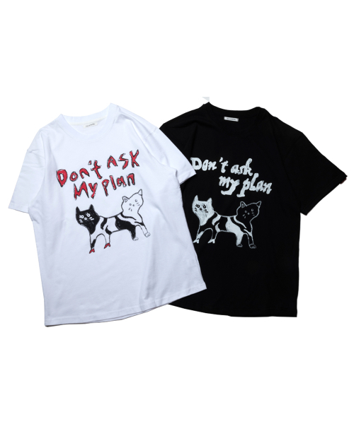 DAMP(ドントアスクマイプラン)の「マジックキャッツ Tシャツ ホワイト(Tシャツ/カットソー・レディース・ホワイト・SMALL/MEDIUM/LARGE/X-LARGE/XX-LARGE)」の3枚目の写真