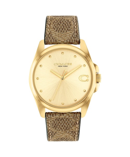 COACH(コーチ)の「【COACH】コーチ GREYSON レディース ウォッチ(アナログ腕時計・レディース・ブラック/ベージュ/ブラウン・FREE)」の3枚目の写真
