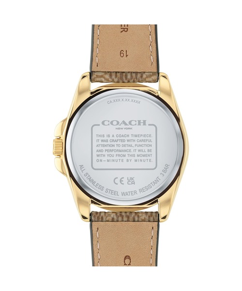 COACH(コーチ)の「【COACH】コーチ GREYSON レディース ウォッチ(アナログ腕時計・レディース・ブラック/ベージュ/ブラウン・FREE)」の8枚目の写真
