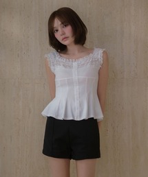 Lace ellery peplum tops / レースエラリーペプラムトップス
