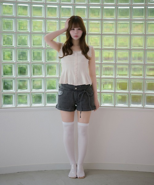 M DOLLY(エムドリー)の「Lace ellery peplum tops / レースエラリーペプラムトップス(タンクトップ・レディース・ホワイト/ピンク・FREE)」の16枚目の写真
