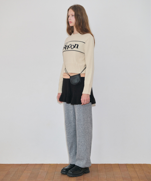 SINOON（シヌーン）の「Flare Knit Skirt & Cape (Black)（スカート・レディース・ブラック・FREE）」の5枚目の写真