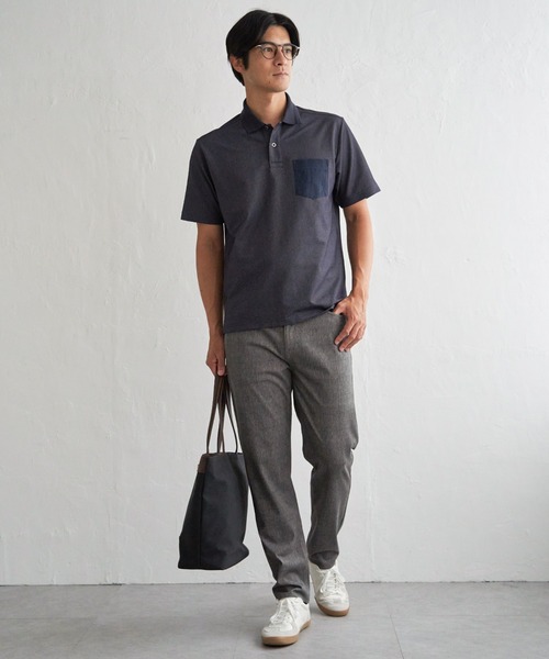 ikka(イッカ)の「GOKU楽パンツ EASY STRETCH チェック5ポケット(その他パンツ・メンズ・ネイビー/グレー/チャコール/ブラウン・XL/L/M/S)」の8枚目の写真