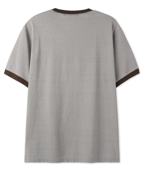 BASEMOMENT(ベースモーメント)の「ピグメントウォッシングリンガーポケットTシメントグレー(Tシャツ/カットソー・メンズ・その他・LARGE/MEDIUM)」の3枚目の写真