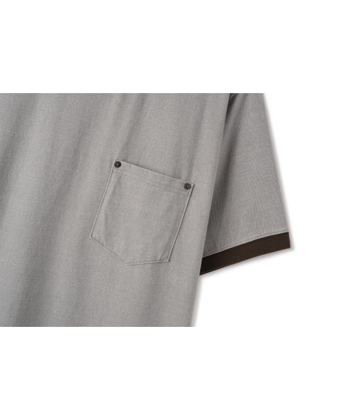 BASEMOMENT(ベースモーメント)の「ピグメントウォッシングリンガーポケットTシメントグレー(Tシャツ/カットソー・メンズ・その他・LARGE/MEDIUM)」の5枚目の写真