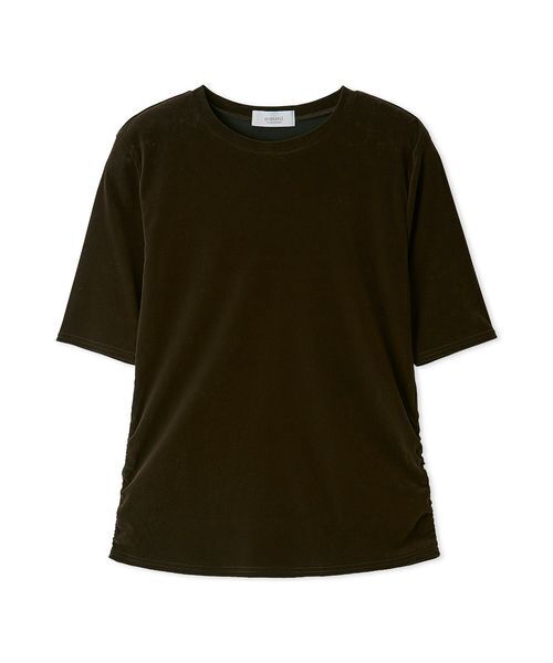 emmi（エミ）の「フロッキーチュールハーフスリーブカットソー（Tシャツ/カットソー・レディース・オレンジ/ブラウン/ミント・F）」の16枚目の写真