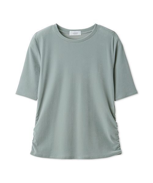 emmi（エミ）の「フロッキーチュールハーフスリーブカットソー（Tシャツ/カットソー・レディース・オレンジ/ブラウン/ミント・F）」の17枚目の写真