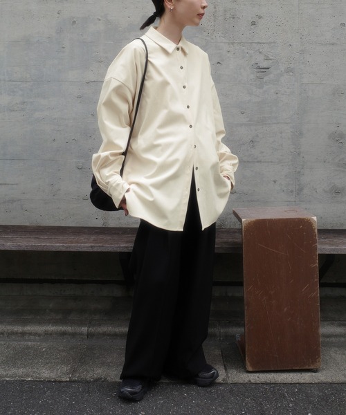 select MOCA by son(セレクトモカバイソン)の「コーデュロイオーバーシャツ【by SON】(シャツ/ブラウス・レディース・ブラック/ブラウン/アイボリー・FREE)」の4枚目の写真