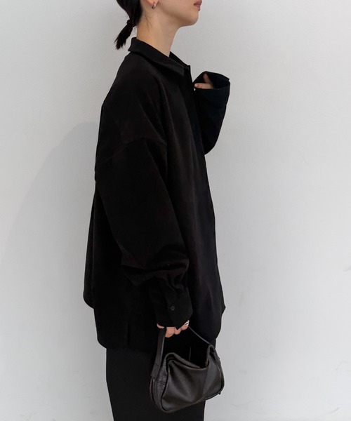 select MOCA by son(セレクトモカバイソン)の「コーデュロイオーバーシャツ【by SON】(シャツ/ブラウス・レディース・ブラック/ブラウン/アイボリー・FREE)」の21枚目の写真