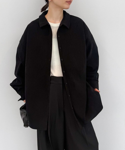 select MOCA by son(セレクトモカバイソン)の「コーデュロイオーバーシャツ【by SON】(シャツ/ブラウス・レディース・ブラック/ブラウン/アイボリー・FREE)」の20枚目の写真