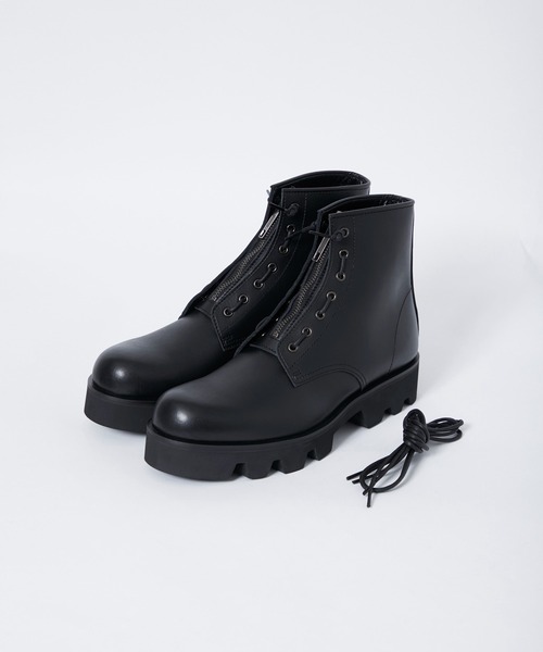 PADRONE(パドローネ)の「【PADRONE】3way FIRE MAN BOOTS with Chunky Sole(ブーツ・メンズ・ブラック・40/41/42)」の1枚目の写真