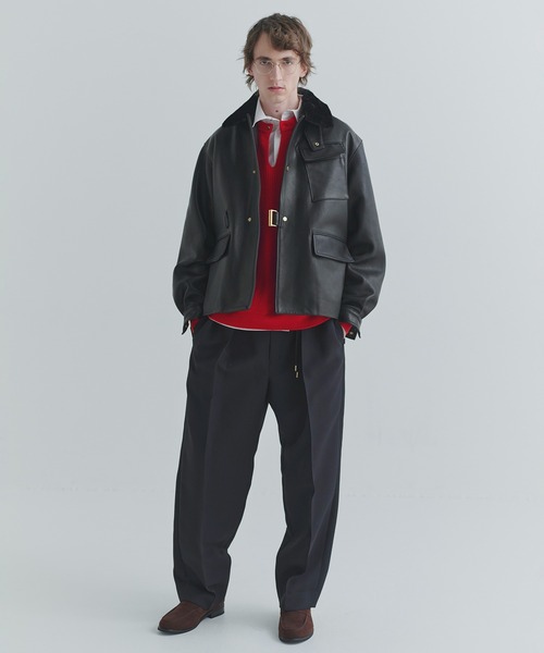 CULLNI(クルニ)の「Extra Wool Minimal Skipper Rib Knit Pullover(ニット/セーター・メンズ・ブルー/レッド/グレー/ブラック・2/1)」の7枚目の写真