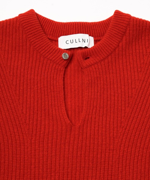 CULLNI(クルニ)の「Extra Wool Minimal Skipper Rib Knit Pullover(ニット/セーター・メンズ・ブルー/レッド/グレー/ブラック・2/1)」の10枚目の写真