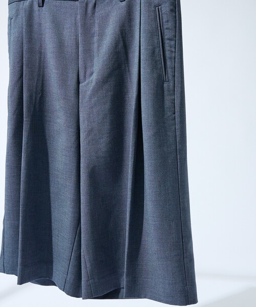 ABAHOUSE(アバハウス)の「TRシャンブレー バギーショーツ / ワイドショートパンツ(その他パンツ・メンズ・インディゴブルー/グレイッシュベージュ/ブラウン・46/48)」の15枚目の写真