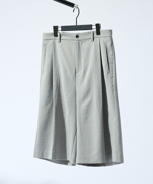 ABAHOUSE(アバハウス)の「TRシャンブレー バギーショーツ / ワイドショートパンツ(その他パンツ・メンズ・インディゴブルー/グレイッシュベージュ/ブラウン・46/48)」の21枚目の写真
