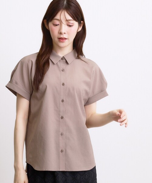 grove(グローブ)の「ドルマンシャツブラウス(シャツ/ブラウス・レディース・ダークグリーン/ブラック/ブラウン系その他・02/03/04/05)」の2枚目の写真
