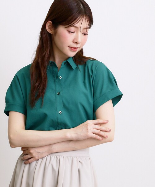grove(グローブ)の「ドルマンシャツブラウス(シャツ/ブラウス・レディース・ダークグリーン/ブラック/ブラウン系その他・02/03/04/05)」の3枚目の写真