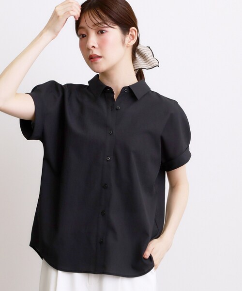 grove(グローブ)の「ドルマンシャツブラウス(シャツ/ブラウス・レディース・ダークグリーン/ブラック/ブラウン系その他・02/03/04/05)」の7枚目の写真