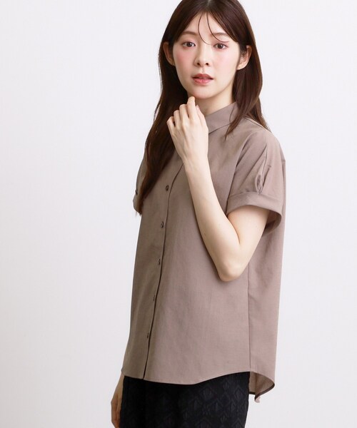 grove(グローブ)の「ドルマンシャツブラウス(シャツ/ブラウス・レディース・ダークグリーン/ブラック/ブラウン系その他・02/03/04/05)」の14枚目の写真