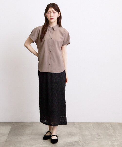grove(グローブ)の「ドルマンシャツブラウス(シャツ/ブラウス・レディース・ダークグリーン/ブラック/ブラウン系その他・02/03/04/05)」の15枚目の写真