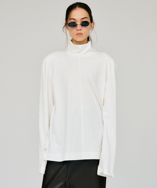 PRANK PROJECT(プランクプロジェクト)の「【2026Autumn Pre-Order】ハイネックオーバートップ / High-Neck Oversized Top(その他トップス・レディース・ブラック/ホワイト・FREE)」の2枚目の写真