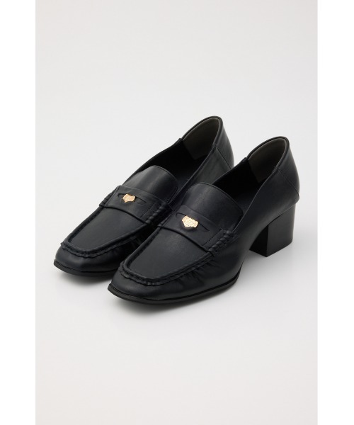 MOUSSY(マウジー)の「【26年AW新作】GATHER HEEL COIN ローファー(ローファー・レディース・ブラック/ブラウン・LARGE/MEDIUM/SMALL)」の1枚目の写真