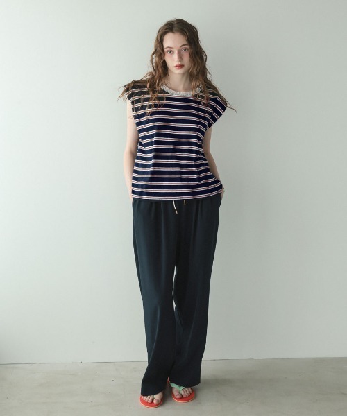 DONOBAN（ドノバン）の「パワーショルダーボータートップス（タンクトップ・レディース・ネイビー/ブラウン/グレー・ONE SIZE）」の17枚目の写真