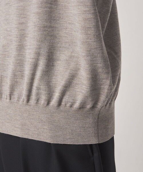 Steven Alan（スティーブンアラン）の「＜Steven Alan＞ メランジ ウール オープン ニット 2B ポロシャツ（ニット/セーター・メンズ・ブラック/ナチュラル/モカ・XL/L/M/S）」の10枚目の写真
